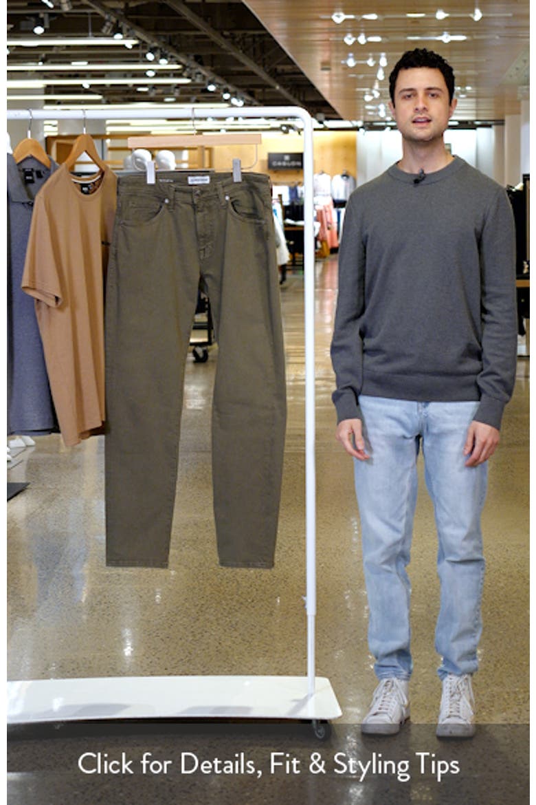 Garment Dye Slim Straight Leg Jeans video