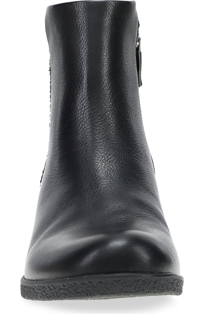 Dansko Denay Waterproof Bootie, Alternate, color, Black Waterproof Milled