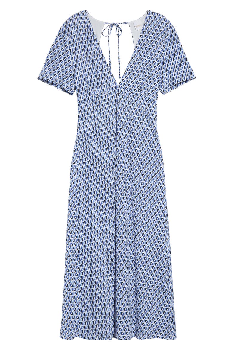 Bchorigano Beachwear Geo Print Midi Dress, Alternate, color, CORNFLOWER BLUE