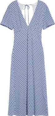 Max Mara Bchorigano Beachwear Geo Print Midi Dress