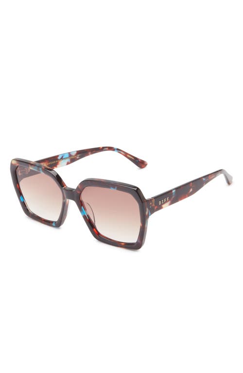 Diff Sloane 54mm Square Sunglasses In Brown