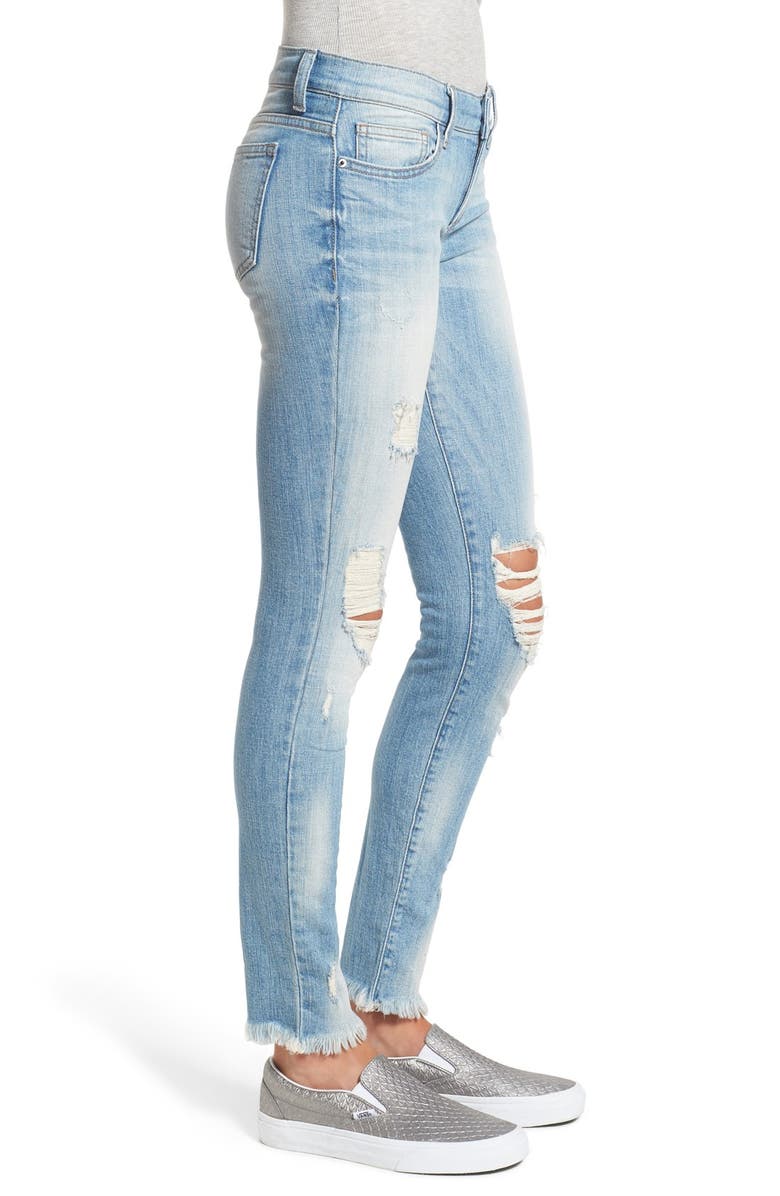 SP Black Destroyed Skinny Jeans, Alternate, color,