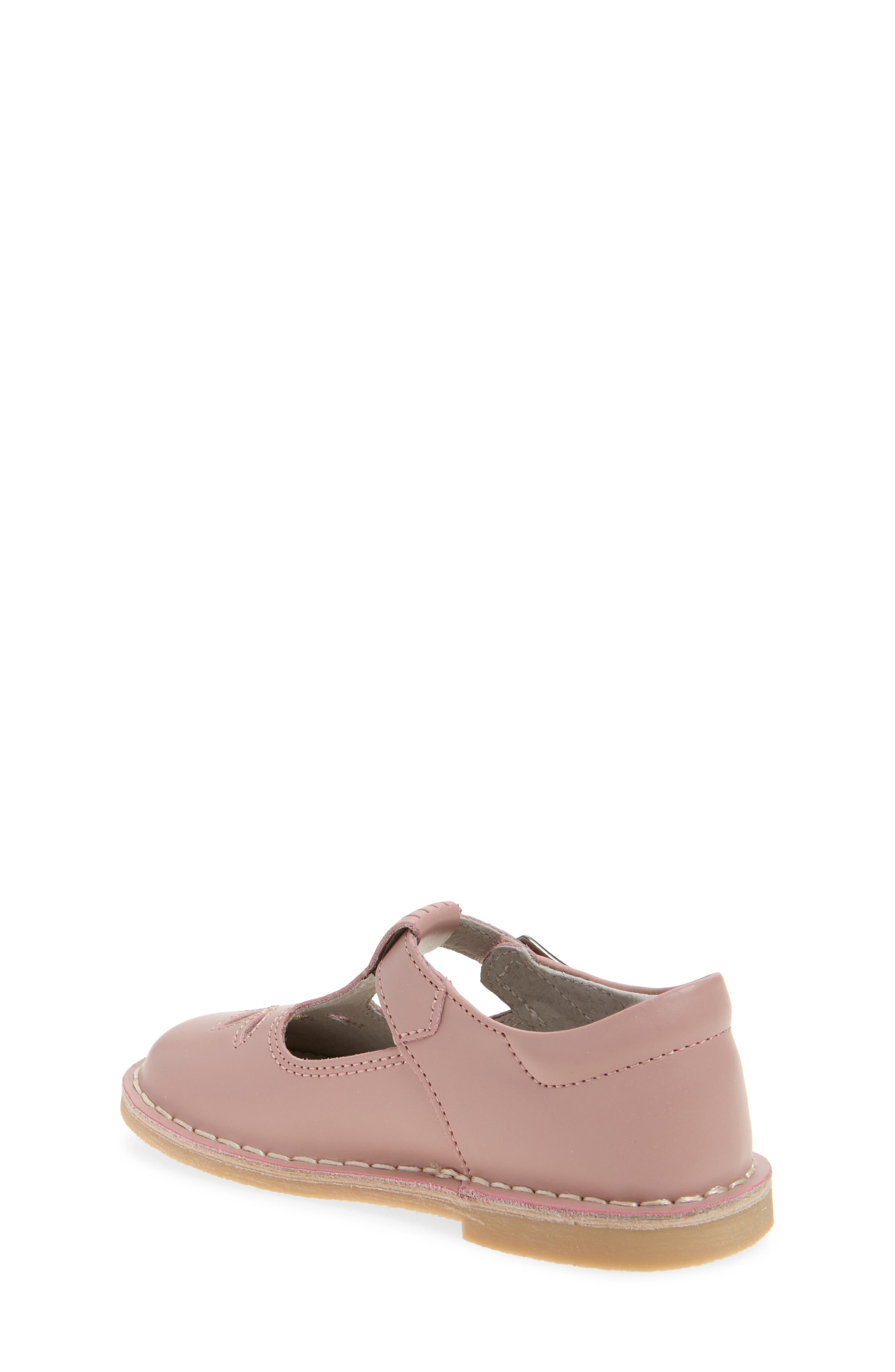 Kids' Sienna T-Strap Flat, Alternate, color, DUSTY PINK