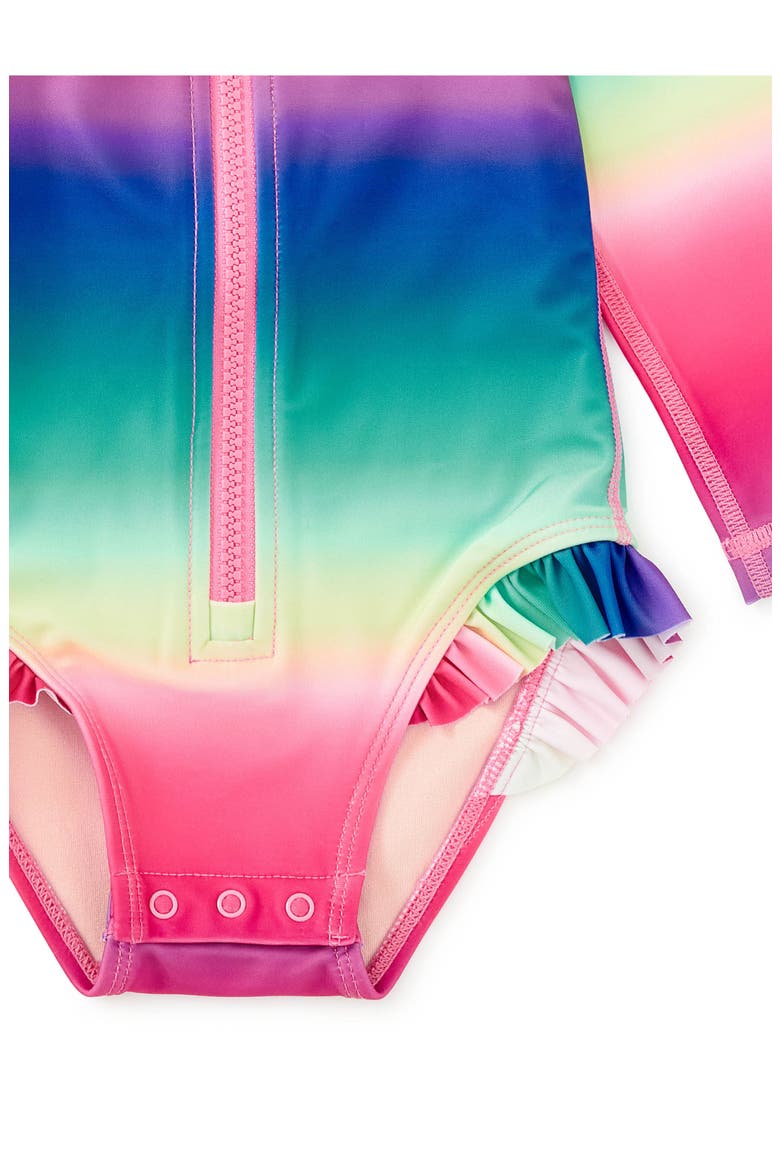 Rash Guard Baby Swimsuit, Alternate, color, Rio de Janeiro Rainbow