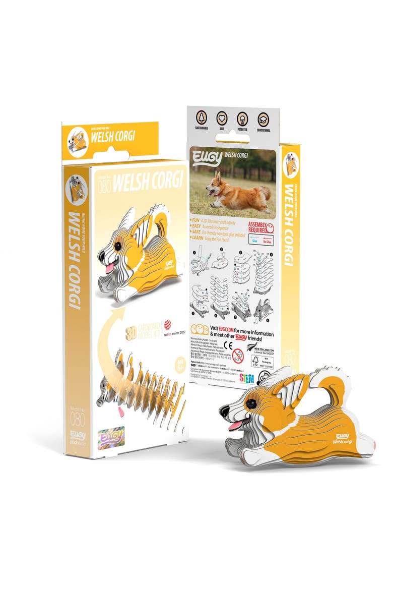 Welsh Corgi 3D Puzzle, Main, color, No Color