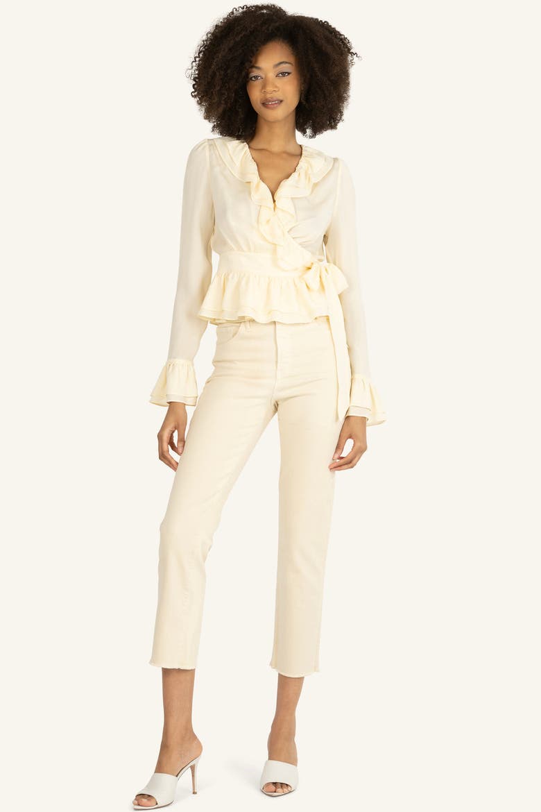 Noelle Blouse, Alternate, color, Crème