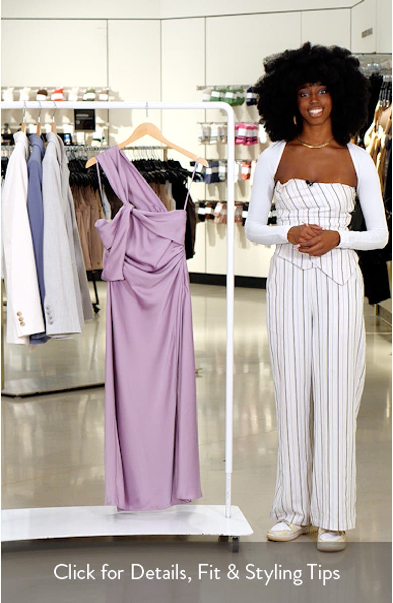 Cersei Satin Midi Dress, sales video thumbnail