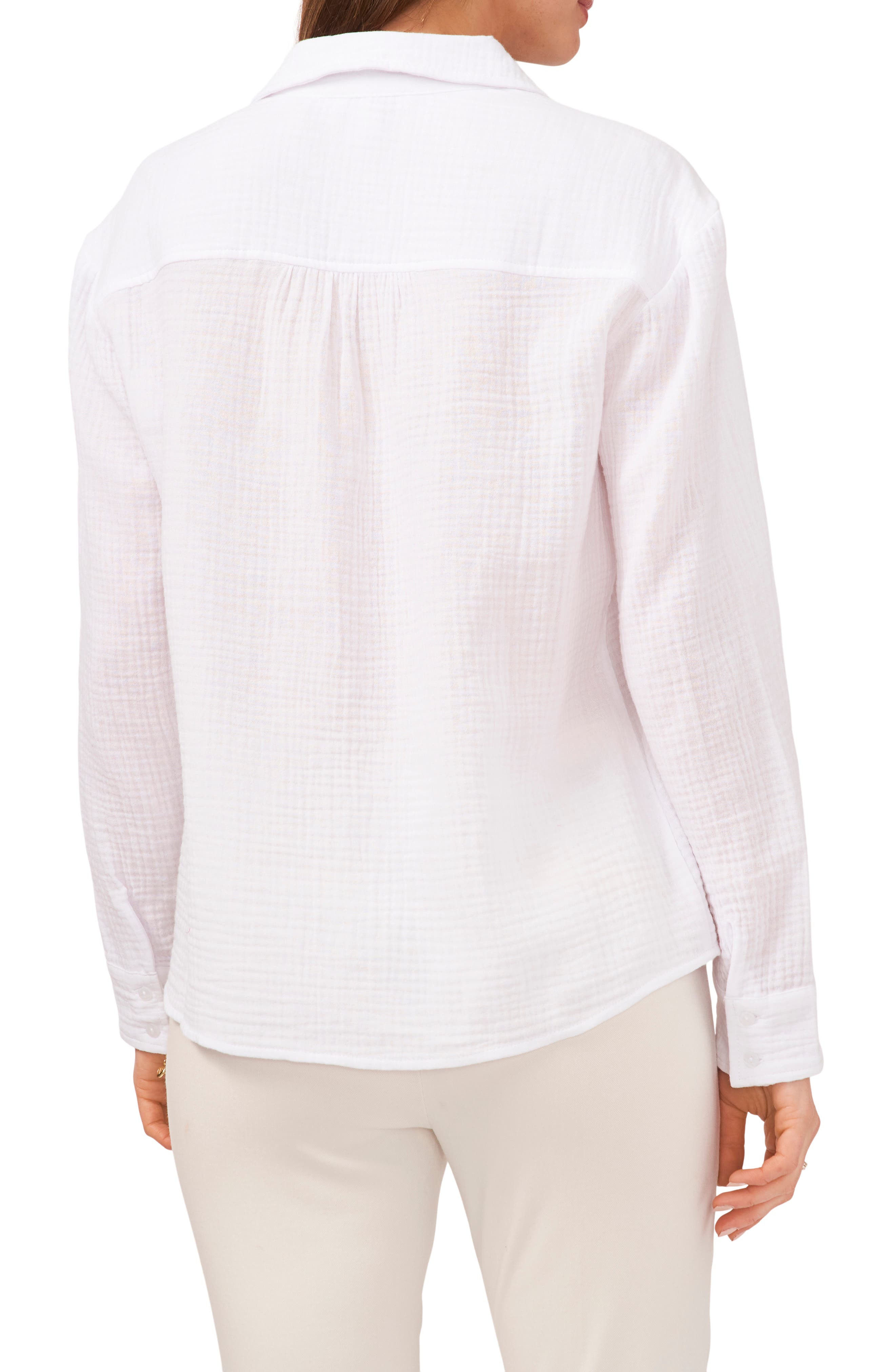 V-Neck Collared Blouse - image 2