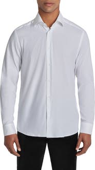 Jack Victor Aurelio Cotton & Silk Blend Dress Shirt