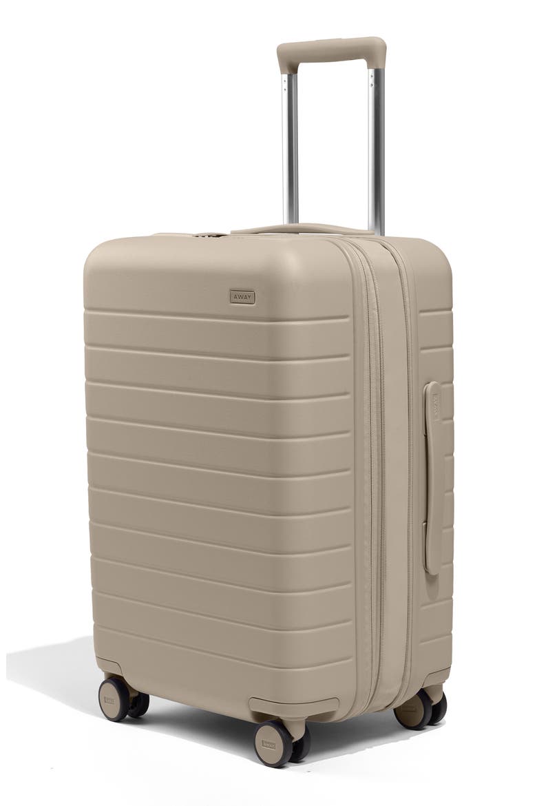 The Bigger Carry-On Flex Hardside Spinner Suitcase, Alternate, color, DUNE TAUPE
