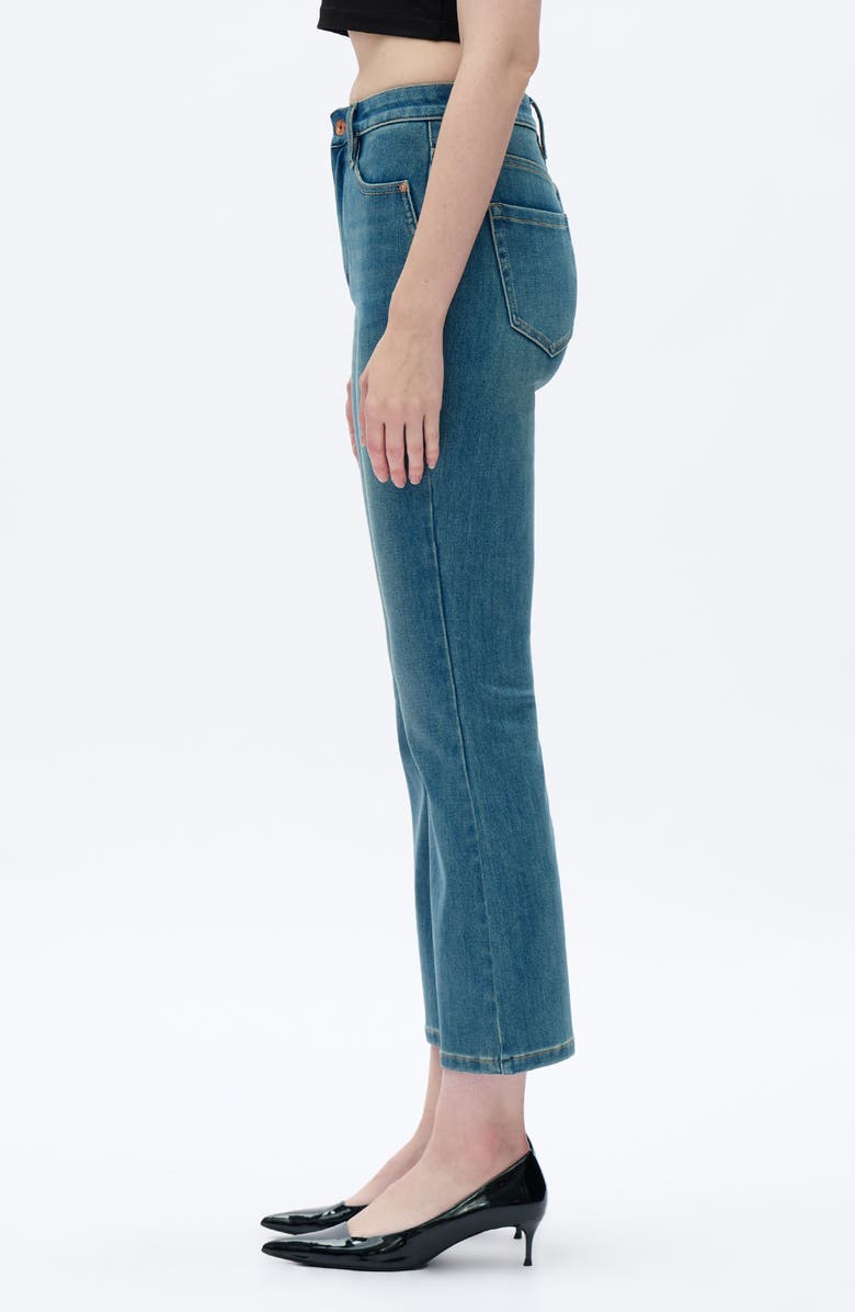 Bayeas High Waist Ankle Flare Jeans, Alternate, color, Medium Blue