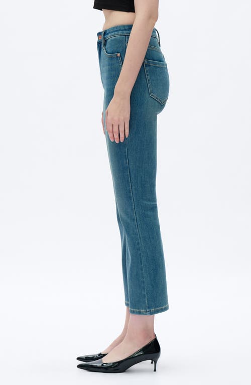 Bayeas High Waist Ankle Flare Jeans In Blue