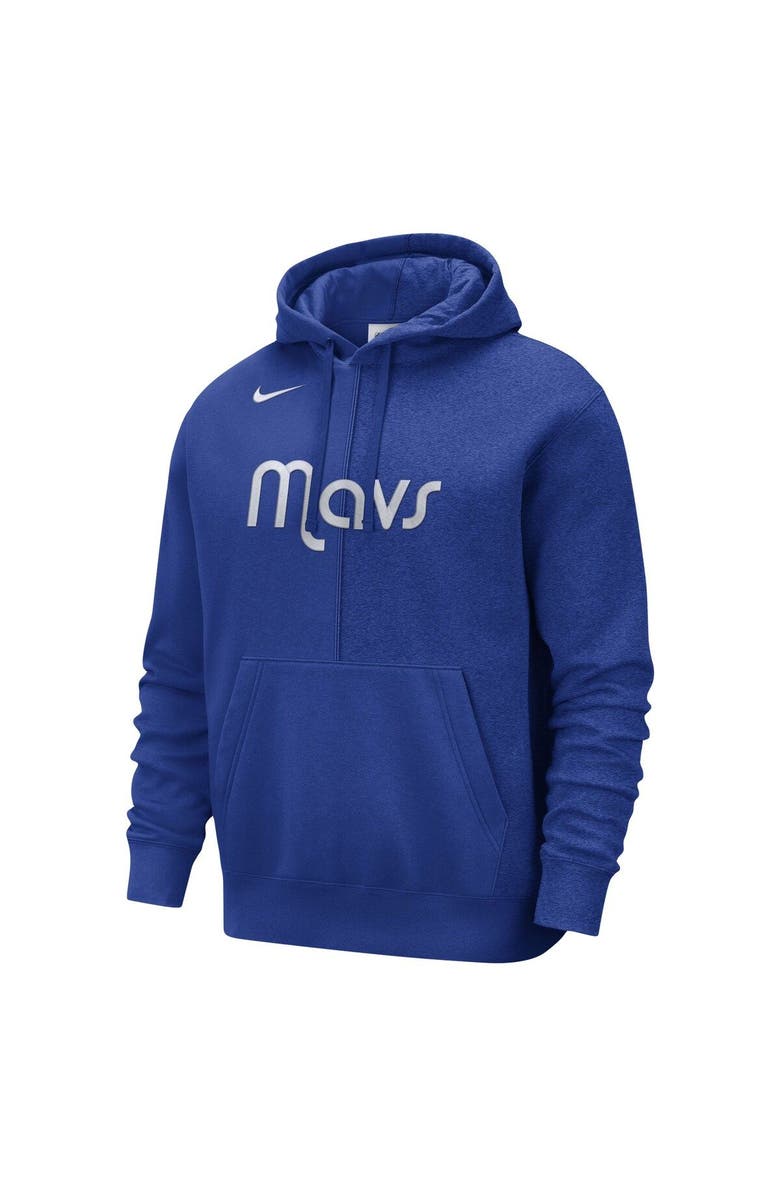 Nike Men's Nike Blue Dallas Mavericks Courtside Versus Stitch Split Pullover Hoodie, Alternate, color, Blue