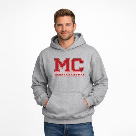 Merry Christmas Initials Hoodie