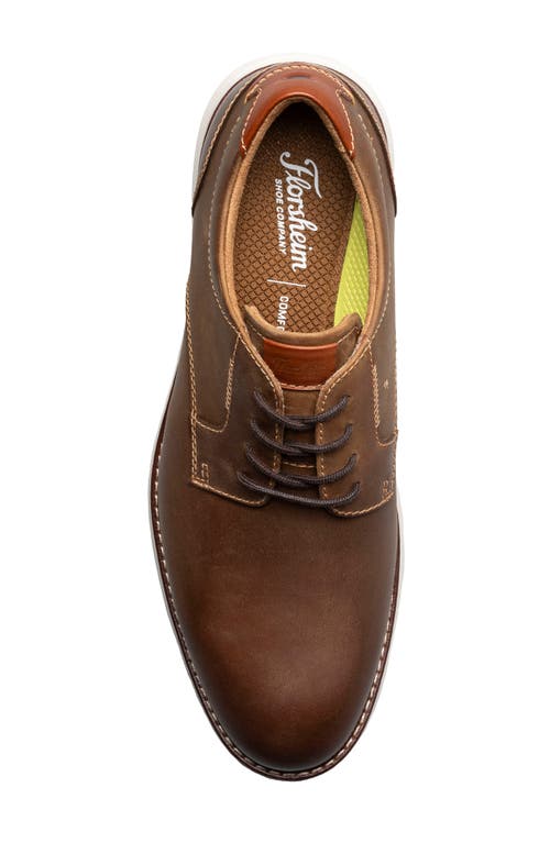 Florsheim Launch Plain Toe Derby In Brown