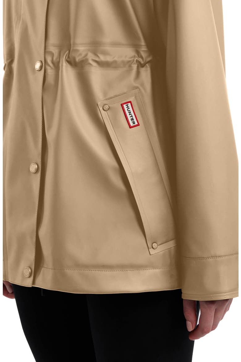 Abbey Short Rubberized Rain Jacket, Alternate, color, BRITISH TAN