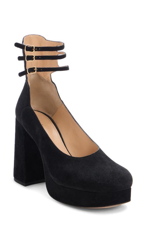 Ankle Strap Platform Pump (Women)