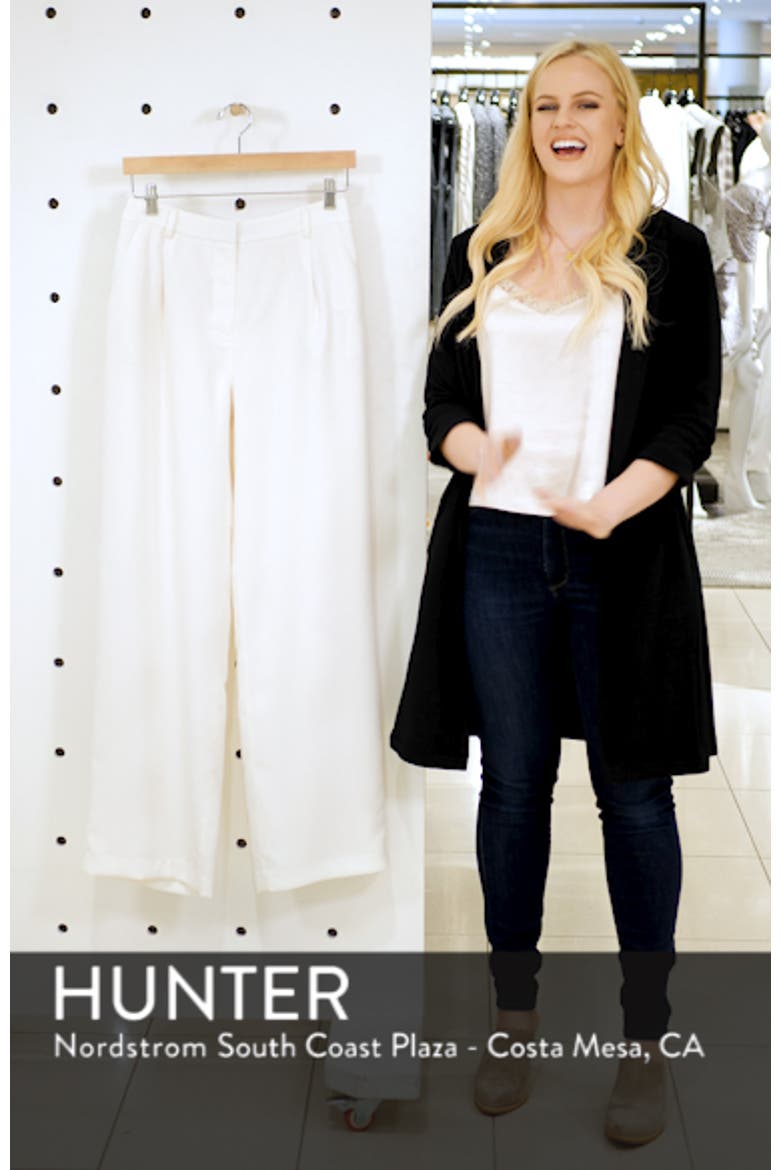 Pleated Wide Leg Trousers (Nordstrom Exclusive) video