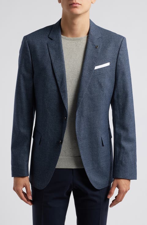 Hutson Microcheck Stretch Wool Sport Coat