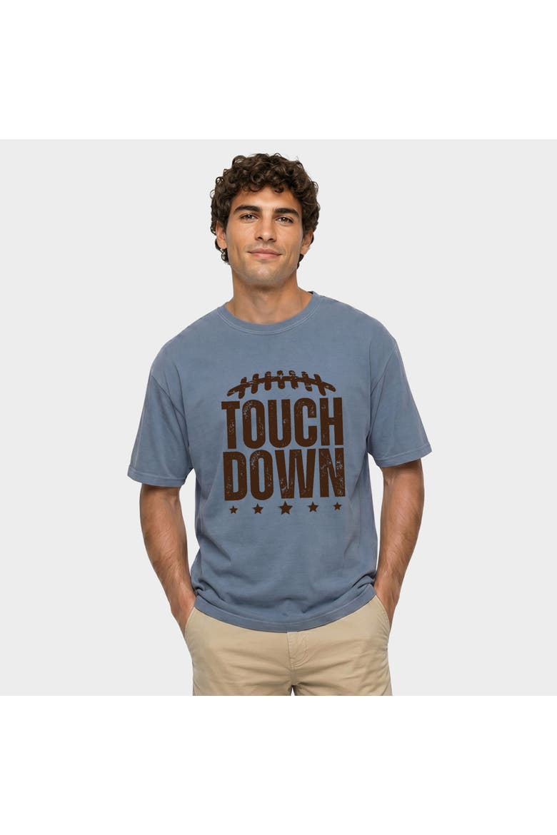 Touch Down Stars Garment Dyed T-Shirt, Alternate, color, Blue Jean