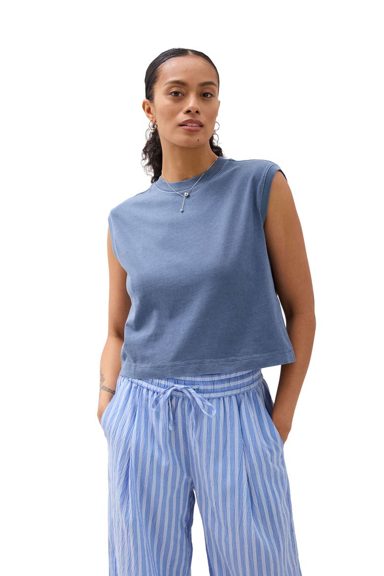 The Relaxed Muscle Tee, Main, color, Vintage Indigo
