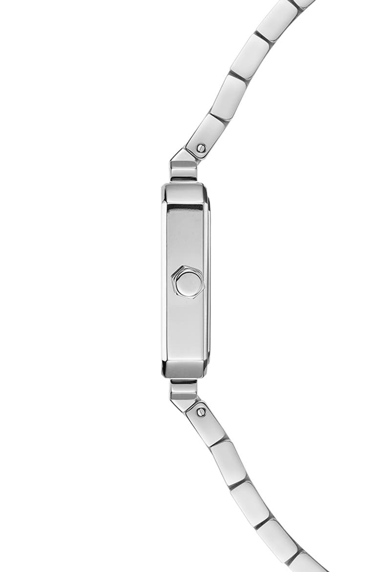 Squared Bracelet Watch, 32mm, Alternate, color, SILVER/TWO TONE STEEL