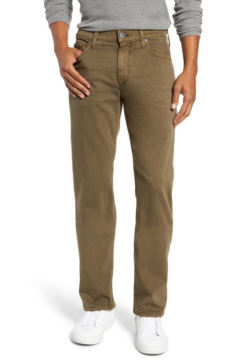 Transcend - Normandie Straight Leg Jeans, Main, color, VINTAGE ARTICHOKE