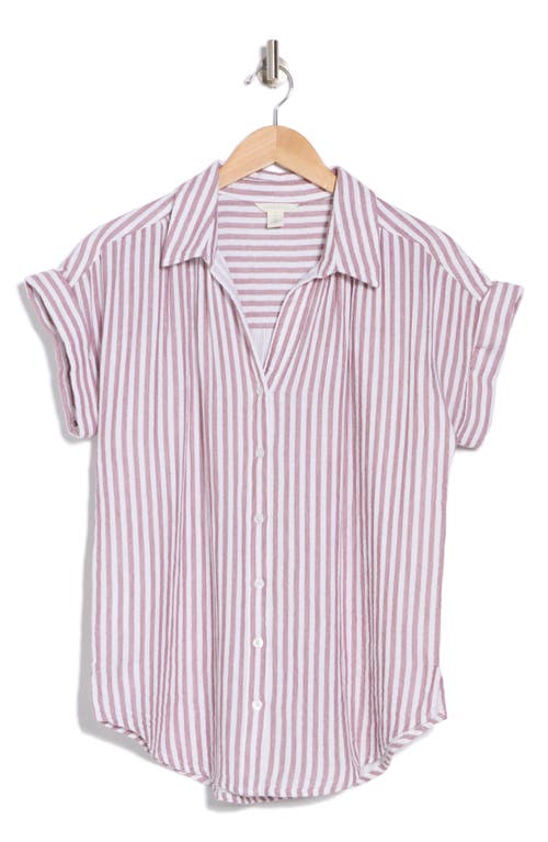 CASLON CASLON® DUO GAUZE BUTTON-UP SHIRT 