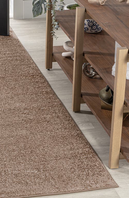 Jonathan Y Haze Solid Low-pile Area Rug In Brown