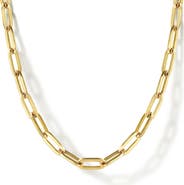 Gabriel & Co. 14k Gold Paper Clip Chain Necklace