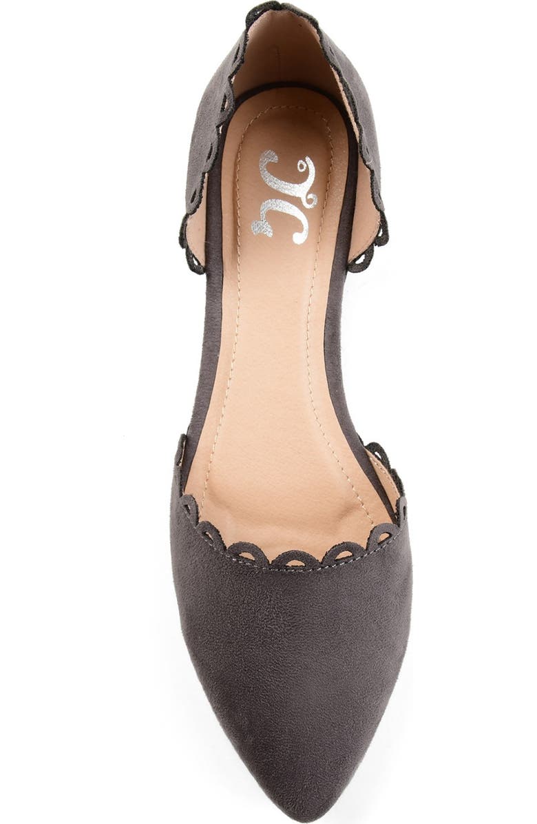 Journee Collection JOURNEE Jezlin Flat, Alternate, color, Grey