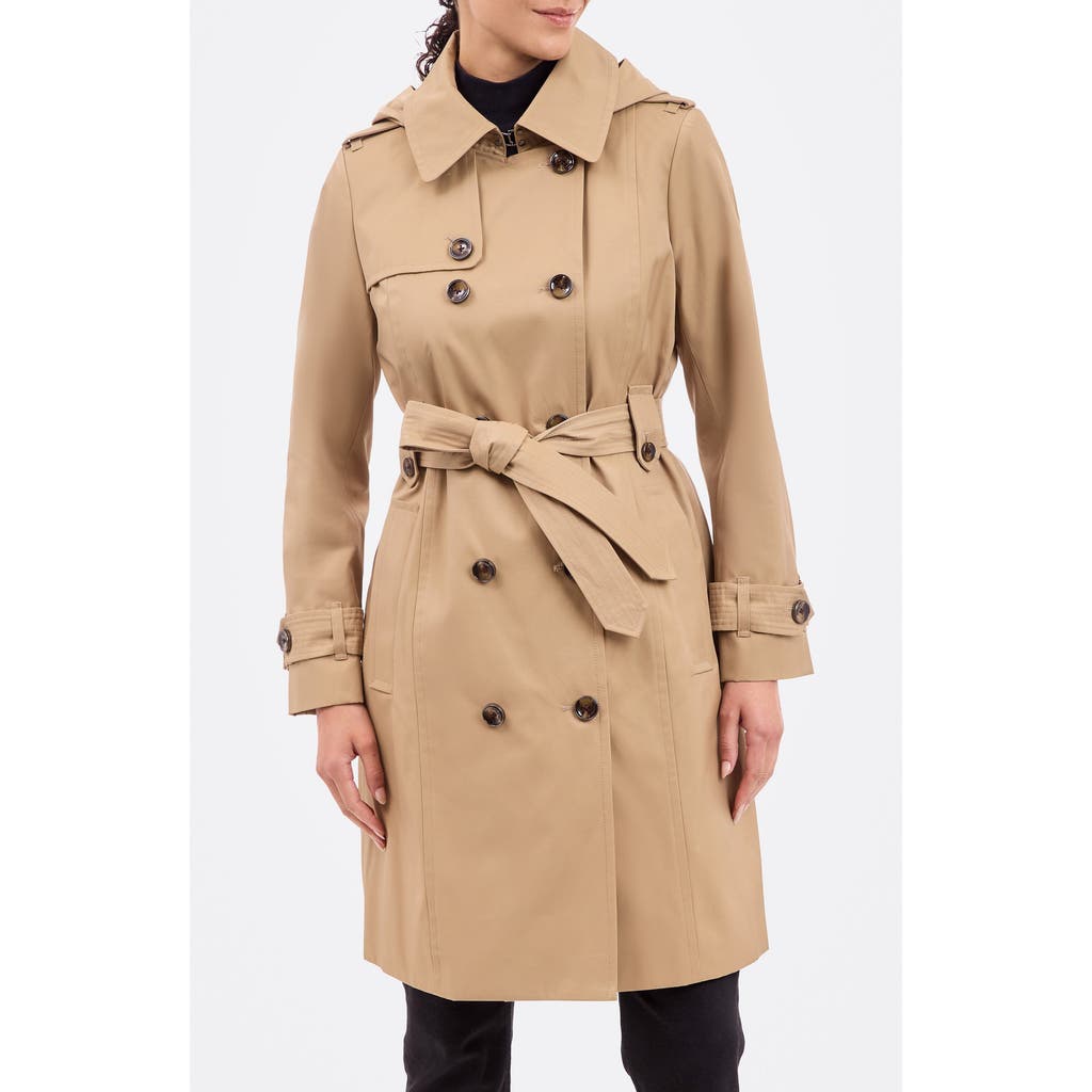London Fog Cotton Blend Trench Coat in British Khaki  product