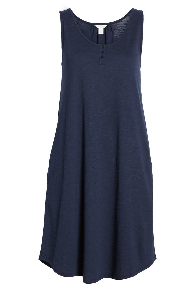 Shirttail Hem Tank Dress, Alternate, color, NAVY PEACOAT