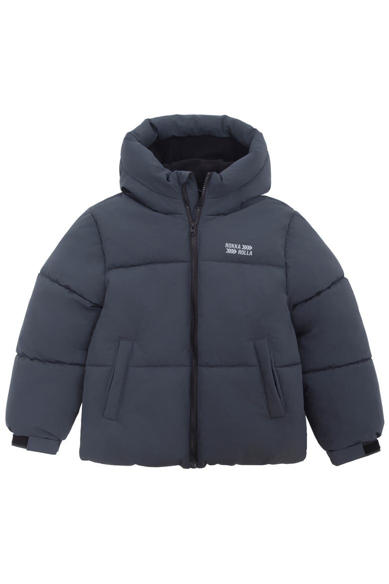 Kids' Explorer Fleece-Lined Hooded Jacket, Alternate, color, Grey