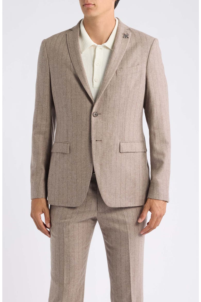 Wool Blend Suit, Alternate, color, BROWN