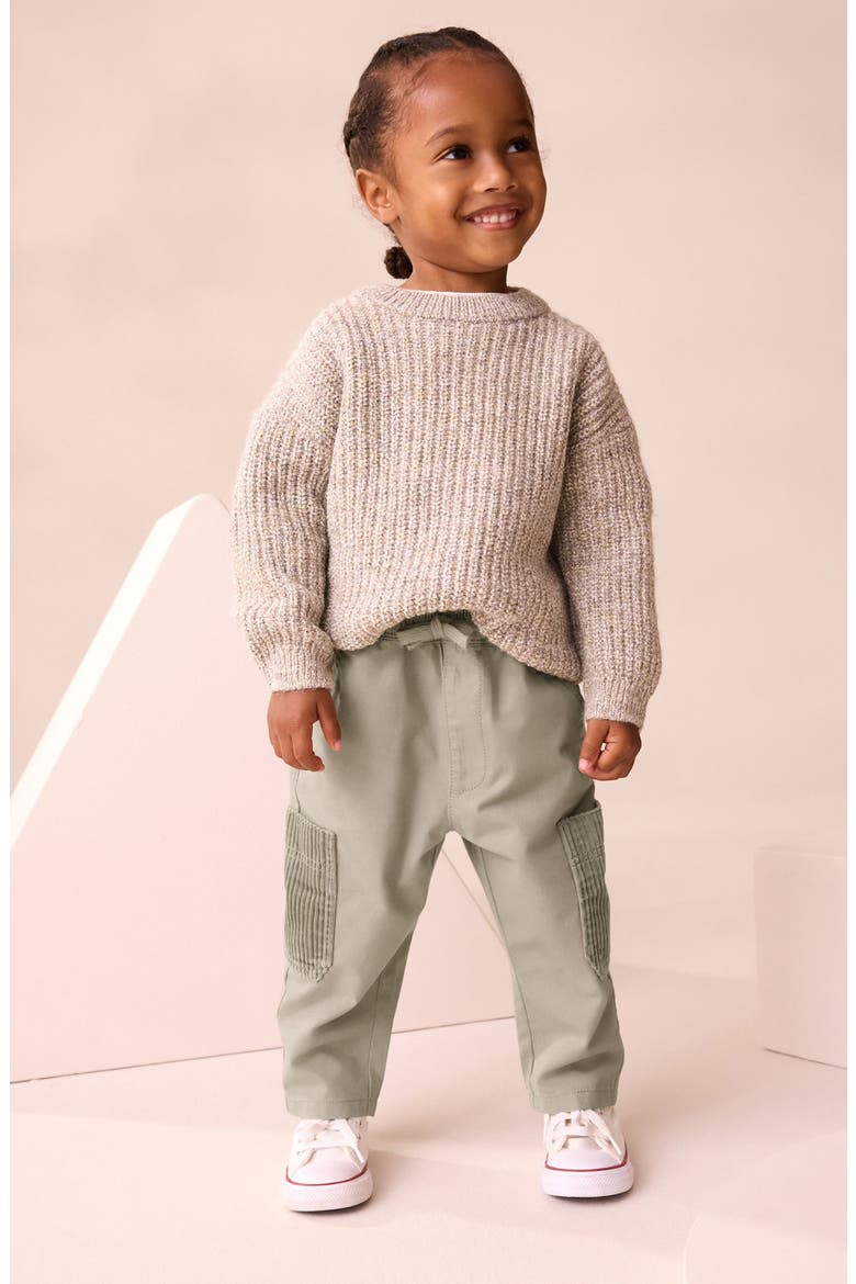 Kids' Cotton Corduroy Cargo Pants, Alternate, color, GREEN