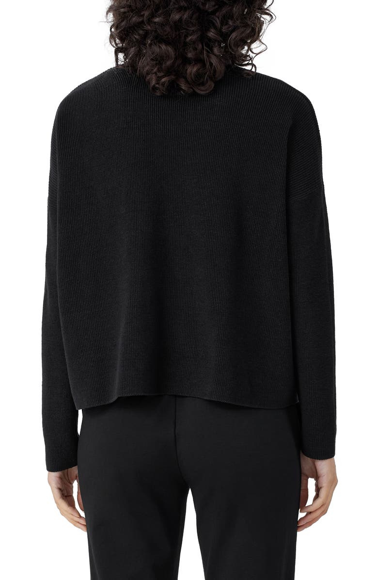 Eileen Fisher V-Neck Organic Linen & Cotton Cardigan, Alternate, color,