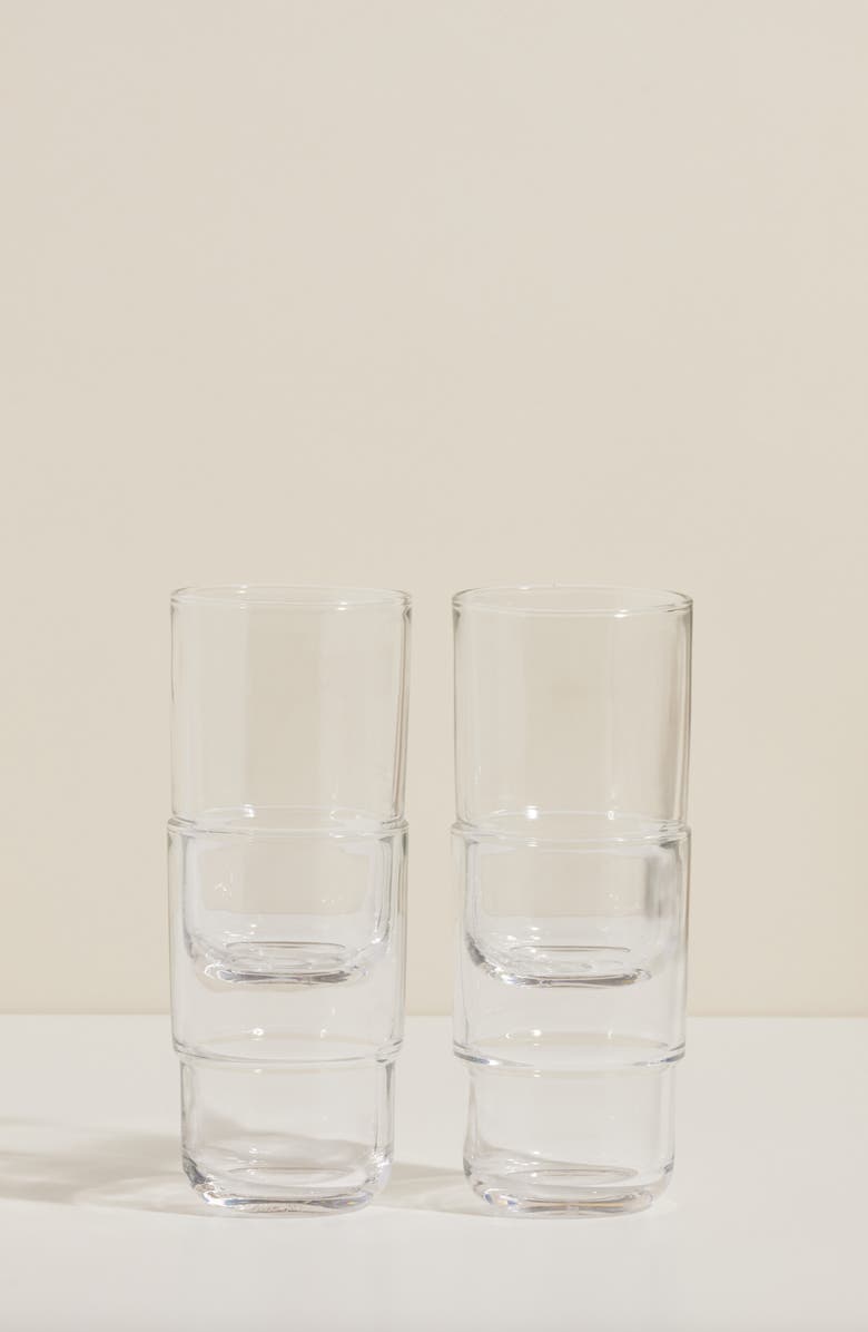 Our Place Night & Day Set of 4 Tall Glasses, Alternate, color,