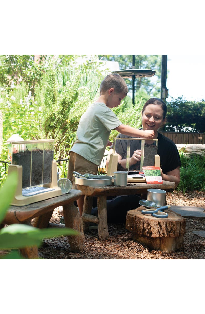 Kaplan Early Learning Company Explore and Discover 3 Section Root View Planter, Alternate, color, Clear