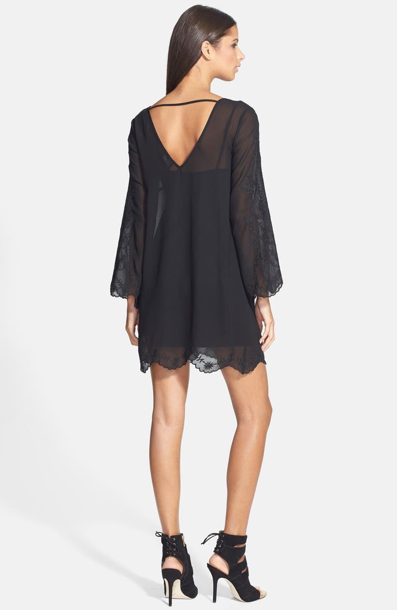 ASTR the Label ASTR Bell Sleeve Shift Dress, Alternate, color, 