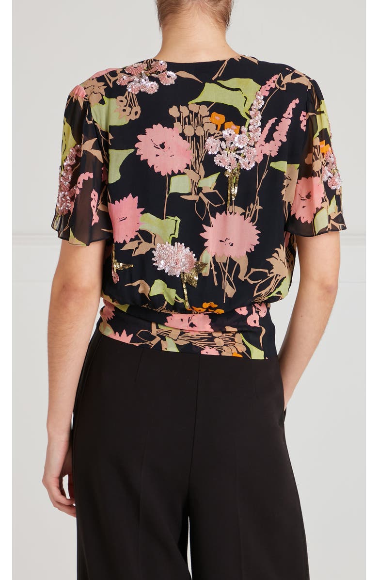 Temperley London Maisie Blouse, Alternate, color, Black Mix