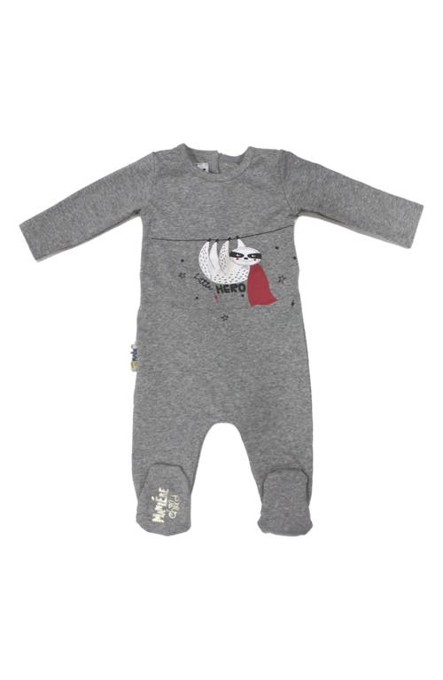 Maniere Manière Print Footie In Gray