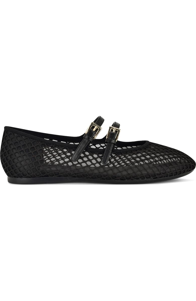 Nine West Keira Mary Jane Flat, Alternate, color, Black