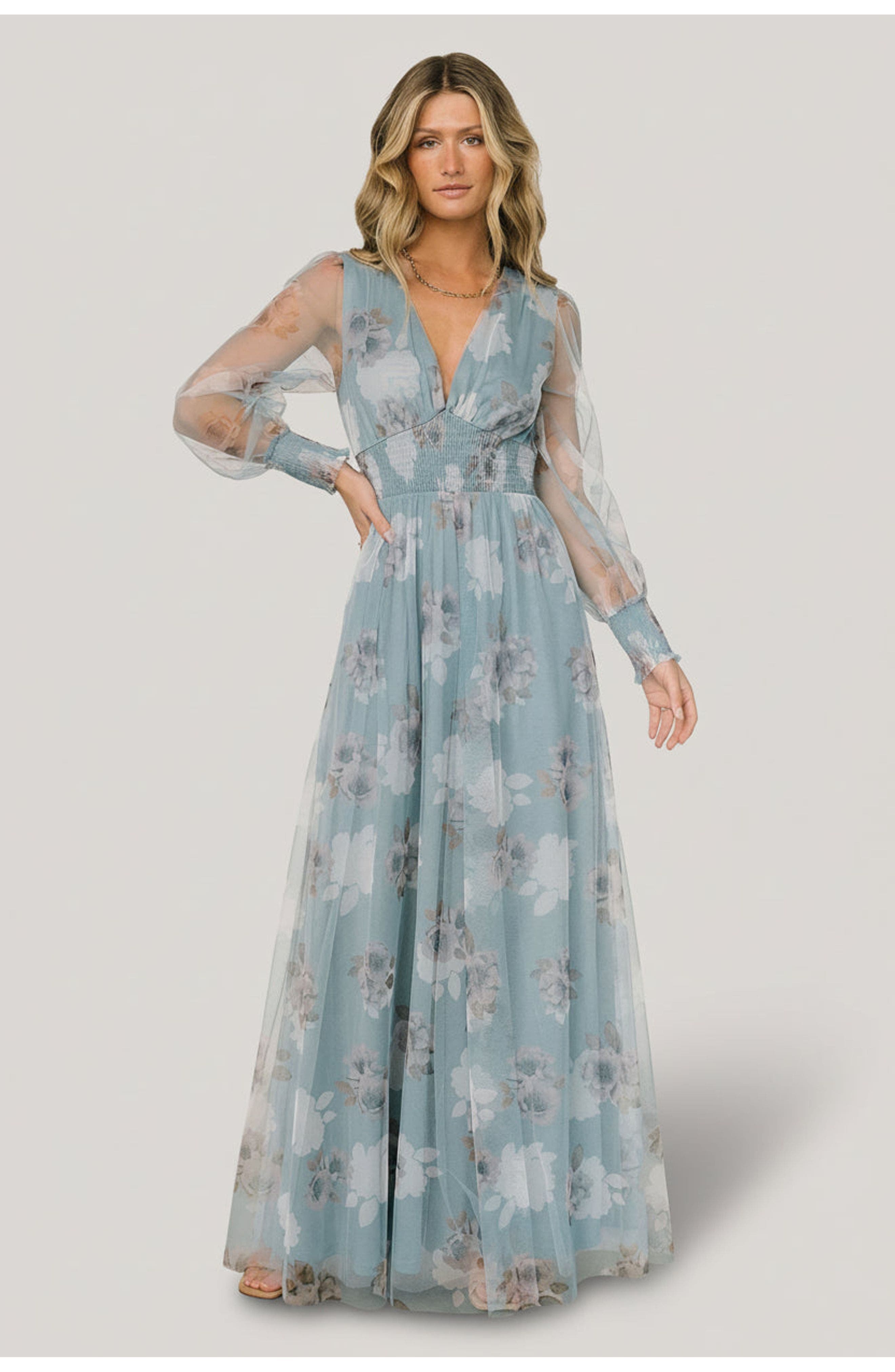 Light Blue Floral