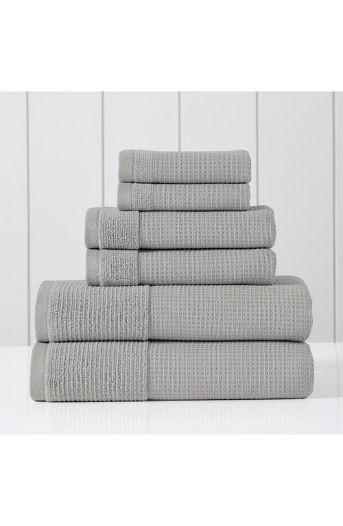 Modern Threads Waffle Rib 6-piece Towel Set In Oyster