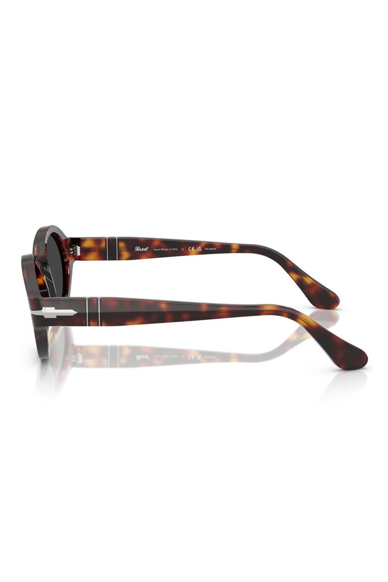 Loris 51mm Polarized Oval Sunglasses, Alternate, color, HAVANA / POLAR DARK GREY