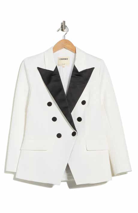 L'AGENCE Kendi Long Double Breasted Blazer