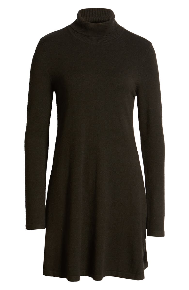 VERO MODA Happy Roll Neck Long Sleeve A-Line Sweater Dress, Alternate, color,