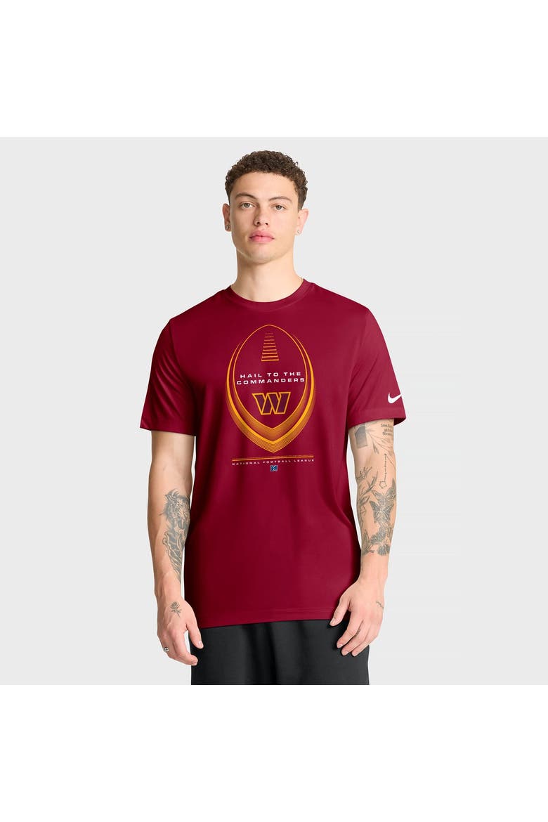 Men's Nike Burgundy Washington Commanders Big & Tall Legend Icon Dri-FIT T-Shirt, Main, color, Burgundy