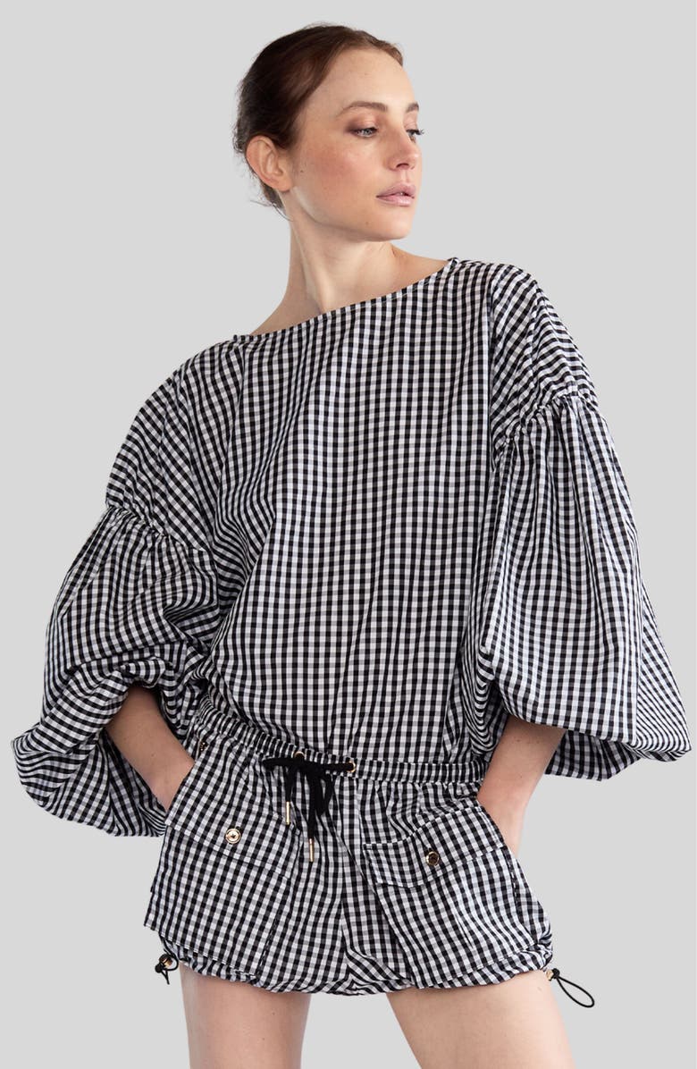 Cynthia Rowley Geneva Cotton Blouse, Main, color, 